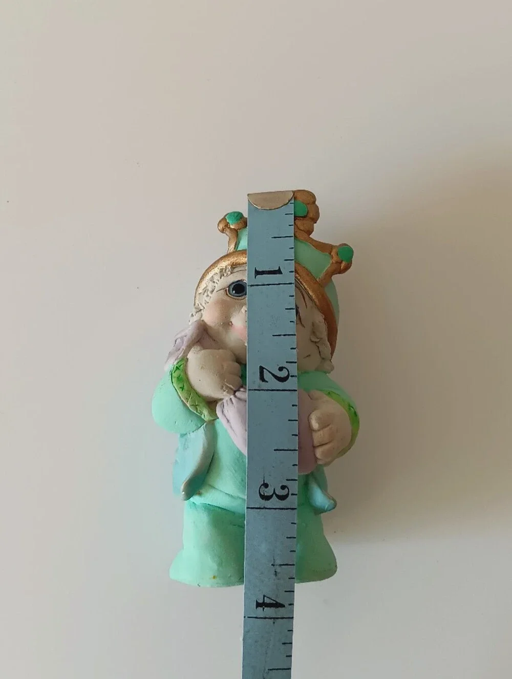 Vintage Dreamsicles Figurine Christmas Nativity King '95 by Kristin Aqua Gold